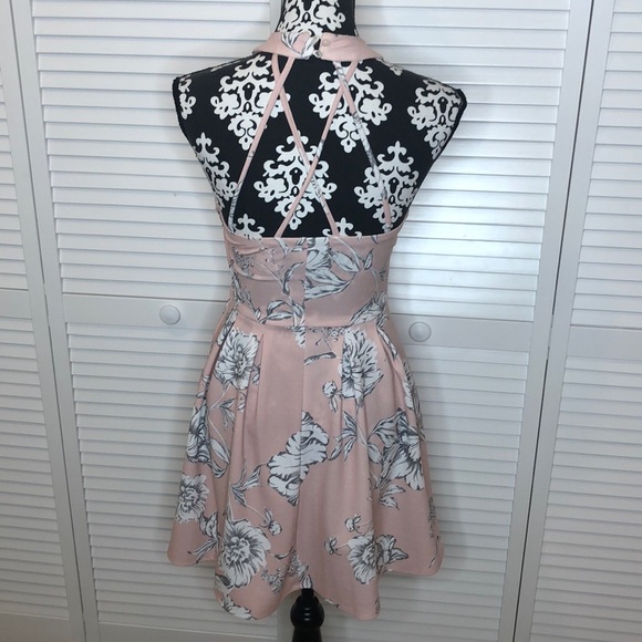 Midnight Doll Floral Fit & Flare Dress Size 3 NWOT - Picture 4 of 7